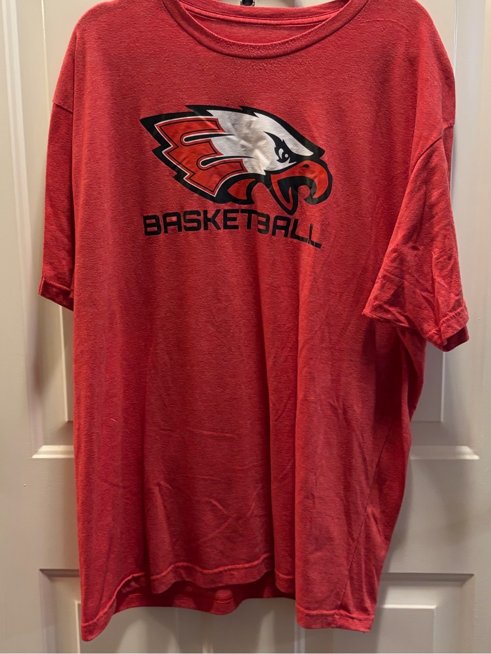Red Basketball Graphic Tee - Mens Crewneck